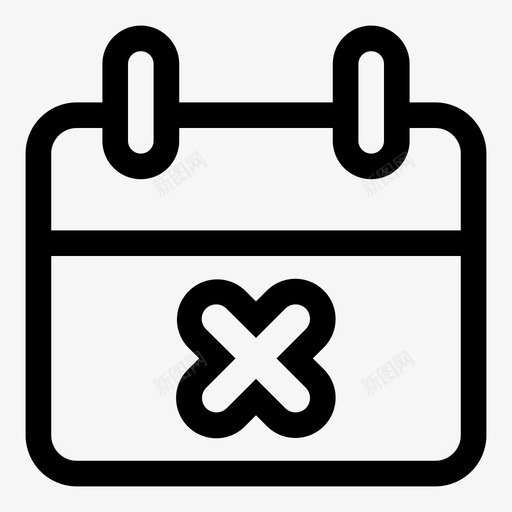 日历错误冲突日期图标svg_新图网 https://ixintu.com 冲突 删除 日历错误 日期 用户界面 用户界面换行符