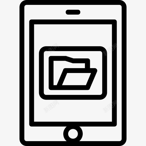 打开文件夹平板电脑功能ipad图标svg_新图网 https://ixintu.com ipad 功能 平板电脑功能概述收集 打开文件夹平板电脑