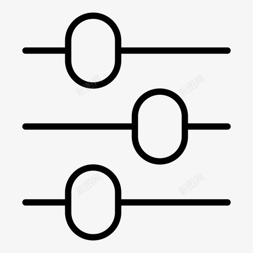 滑块过滤器图标svg_新图网 https://ixintu.com 滑块 过滤器