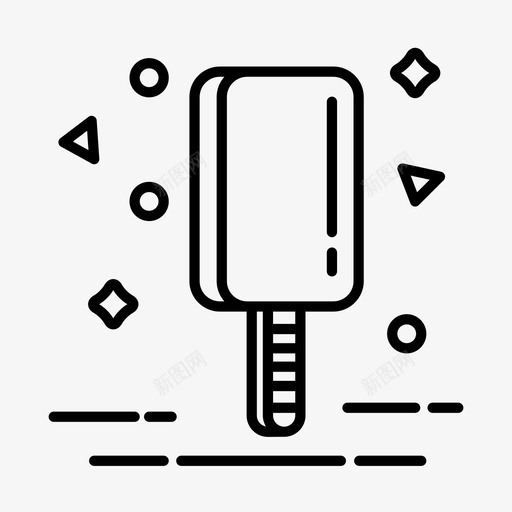 冰棒奶油甜点图标svg_新图网 https://ixintu.com 冰棒 冰淇淋 冰激凌棒 奶油 甜点