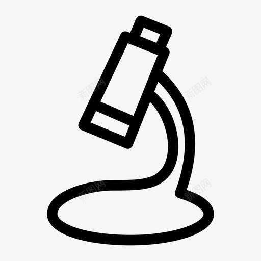 显微镜教育实验室图标svg_新图网 https://ixintu.com 实验室 教育 显微镜 研究 科学