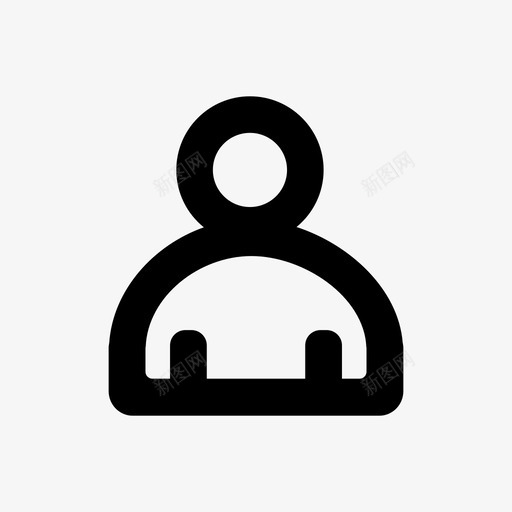 配置文件帐户客户端图标svg_新图网 https://ixintu.com 共享对象 实线图标 客户端 帐户 用户 配置文件