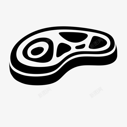 肉牛肉食物图标svg_新图网 https://ixintu.com 牛排 牛肉 猪肉 肉 食物