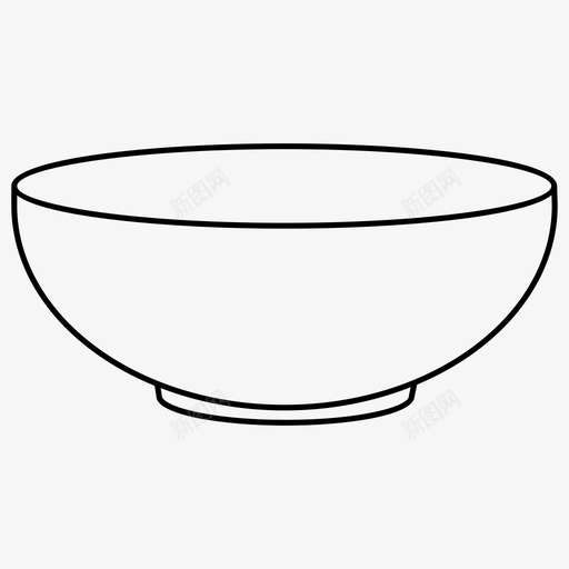 汤碗m洗碗汤碗图标svg_新图网 https://ixintu.com 汤碗 汤碗m 洗碗 盘子 餐具