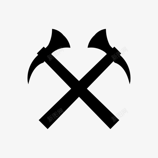 镐矿工采矿图标svg_新图网 https://ixintu.com 加密货币矿工 工具 矿工 采矿 镐