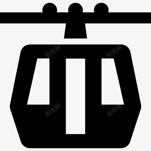 架空缆车运输传递图标svg_新图网 https://ixintu.com 传递图标 架空缆车 运输