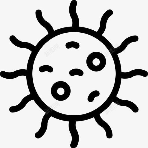 细菌埃博拉微生物图标svg_新图网 https://ixintu.com 埃博拉 微生物 病毒 科技路线图标 细菌