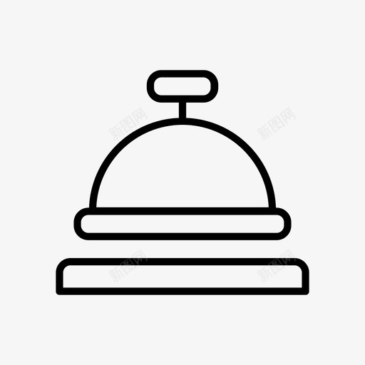 铃酒店通知图标svg_新图网 https://ixintu.com 接待 旅行 通知 酒店 铃 铃响