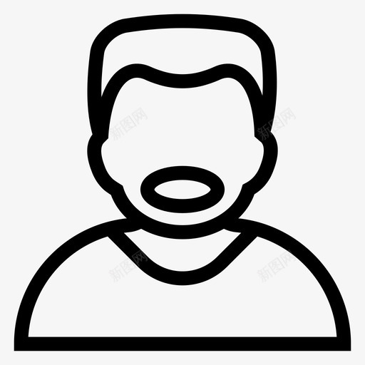 儿童化身男孩男人图标svg_新图网 https://ixintu.com 人 儿童化身 化身线图标 用户 男人 男孩