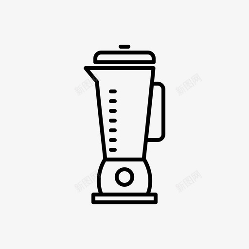 搅拌机烹饪榨汁机图标svg_新图网 https://ixintu.com 厨房 器具 器具和食品 搅拌机 榨汁机 烹饪