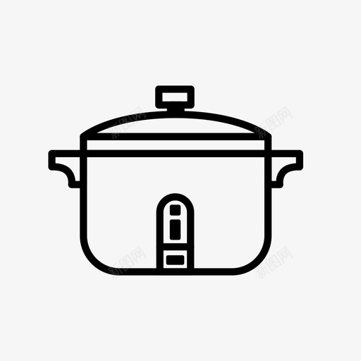 电饭煲食品02图标svg_新图网 https://ixintu.com 电饭煲 食品02