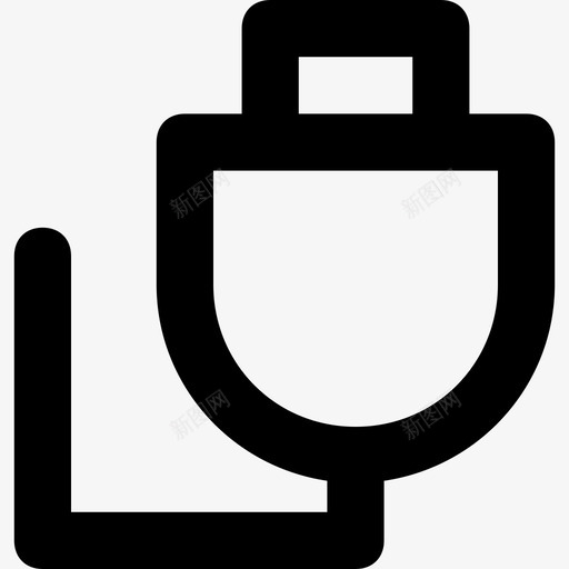 usb线usb接口科技线图标svg_新图网 https://ixintu.com usb接口 usb线 科技线图标