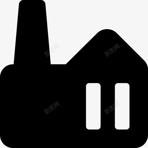 厂房建筑物工业过程图标svg_新图网 https://ixintu.com 厂房 工业过程 建筑物