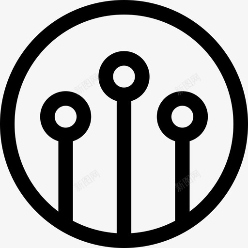 天线圆圈图案图标svg_新图网 https://ixintu.com 信号 图案 圆圈 塔 天线 形状图案 技术