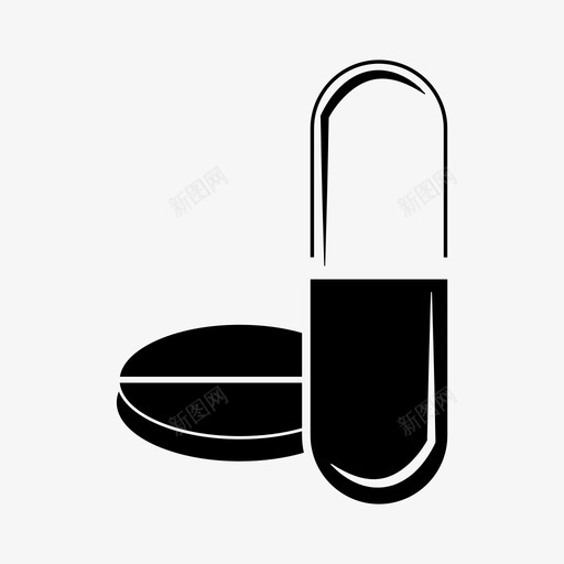 药片保健药图标svg_新图网 https://ixintu.com 保健药 药片