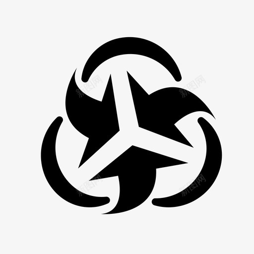加工转化再循环图标svg_新图网 https://ixintu.com 再利用 再循环 加工 转化