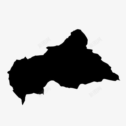 中非共和国班吉国家图标svg_新图网 https://ixintu.com 世界各国 中非共和国 国家 地图 班吉