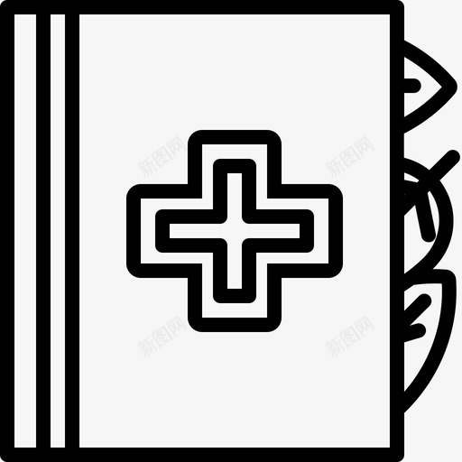 药物书治疗帮助图标svg_新图网 https://ixintu.com 帮助 治疗 美味的图书馆大纲 自然 药物书