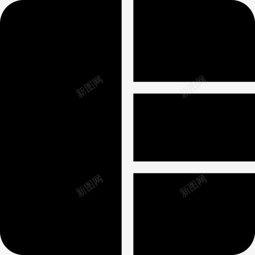 博客布局带有边栏的博客网页布局填充图标svg_新图网 https://ixintu.com 博客布局 带有边栏的博客 网页设计布局填充