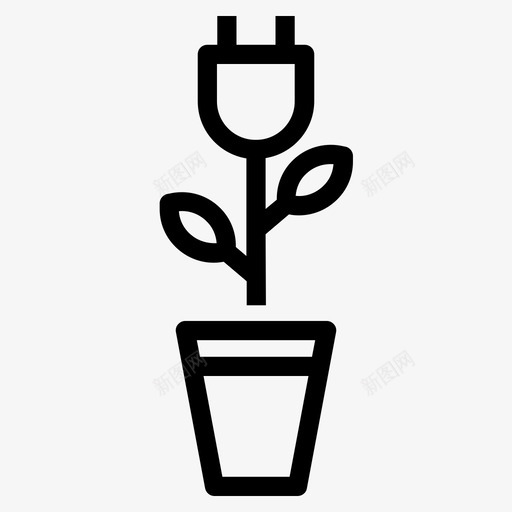 清洁能源绿色能源可再生能源图标svg_新图网 https://ixintu.com 可再生能源 清洁能源 绿色能源