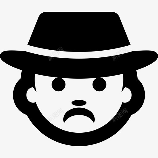 悲伤的人戴着帽子人们人们的象形图图标svg_新图网 https://ixintu.com 人们 人们的象形图 悲伤的人戴着帽子