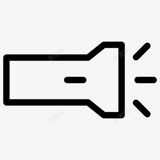 手电筒图案图标svg_新图网 https://ixintu.com 图案 手电筒