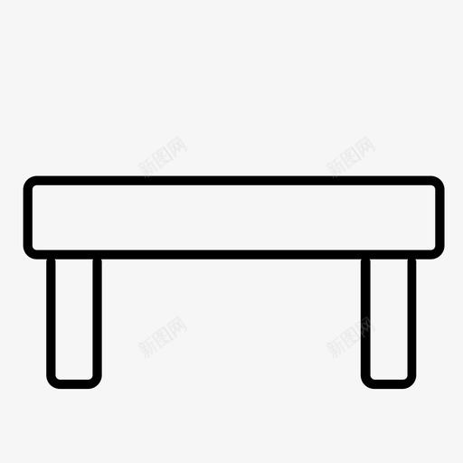 长椅扶手椅家具图标svg_新图网 https://ixintu.com 家具 座椅 扶手椅 长椅