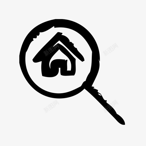 搜索房地产代理经纪人图标svg_新图网 https://ixintu.com 代理 室内 房地产 房屋 搜索房地产 经纪人 草图