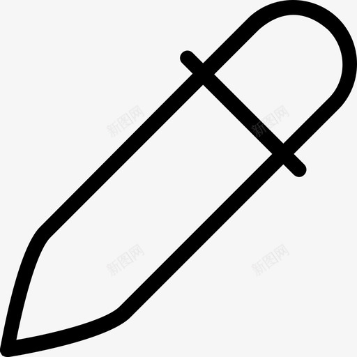 滴管化学滴管颜色选择器图标svg_新图网 https://ixintu.com 化学滴管 吸管 实验室工具 滴管 科学和技术线图标 颜色选择器
