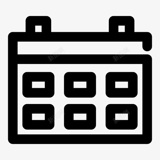 日历活动日历日期图标svg_新图网 https://ixintu.com 事件 基本间隙fat 日历 日历日期 日程表 活动