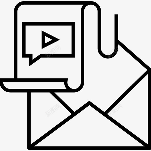 病毒式营销电子邮件媒体图标svg_新图网 https://ixintu.com 1400网络和搜索引擎优化平面线图标 多媒体 媒体 电子邮件 病毒式营销