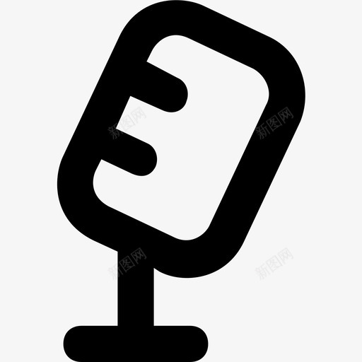 麦克风录音讲话图标svg_新图网 https://ixintu.com 录音 演讲 科技线图标 讲话 麦克风