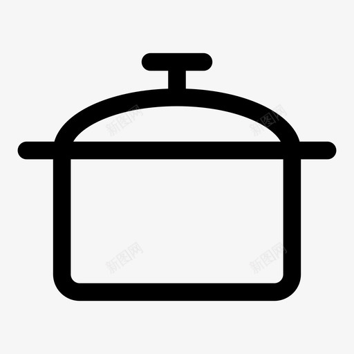 锅烹饪厨房图标svg_新图网 https://ixintu.com 厨房 烹饪 纯系列 锅