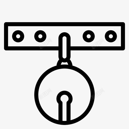项圈铃铛脖子图标svg_新图网 https://ixintu.com 宠物 戒指 脖子 铃铛 项圈
