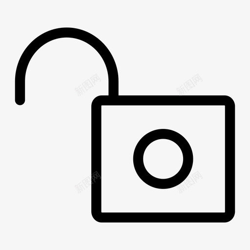 解锁打开挂锁安全图标svg_新图网 https://ixintu.com 安全 打开挂锁 解锁 解锁挂锁
