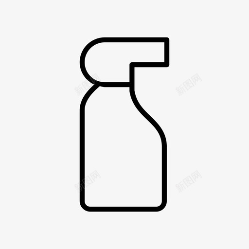清洁喷雾消毒剂喷雾瓶图标svg_新图网 https://ixintu.com 喷雾 喷雾瓶 消毒剂 清洁喷雾