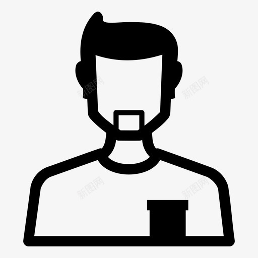 演员艺术家名人图标svg_新图网 https://ixintu.com 人 名人 模特 演员 艺术家 面孔