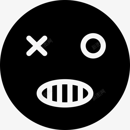 邪恶表情邪恶笑脸表情填充图标svg_新图网 https://ixintu.com 表情填充 邪恶笑脸 邪恶表情