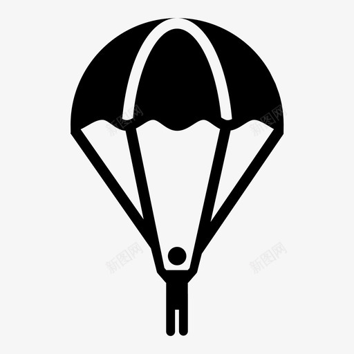 跳伞运动图标svg_新图网 https://ixintu.com 跳伞 运动