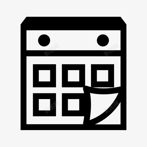 日历日期时间表图标svg_新图网 https://ixintu.com 日历 日历2 日期 时间表