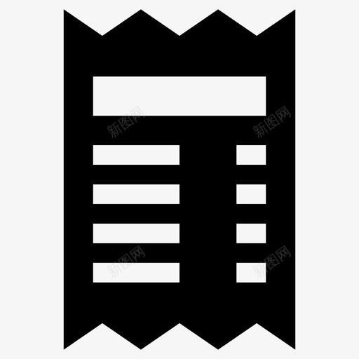 帐单发票收据图标svg_新图网 https://ixintu.com 发票 帐单 收据 电子商务网上购物
