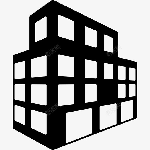 大楼楼房四号楼图标svg_新图网 https://ixintu.com 四号楼 大楼 楼房