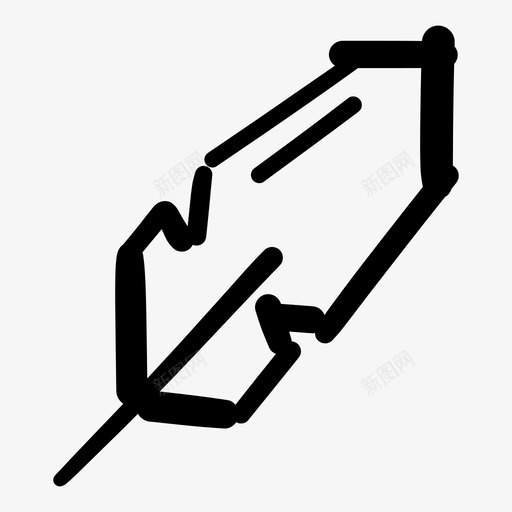 羽毛笔画笔笔图标svg_新图网 https://ixintu.com 画笔 笔 羽毛笔