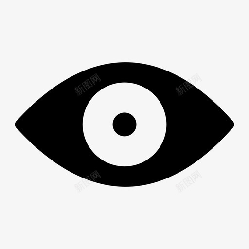 眼睛阅读观点图标svg_新图网 https://ixintu.com 眼睛 观点 视觉 阅读