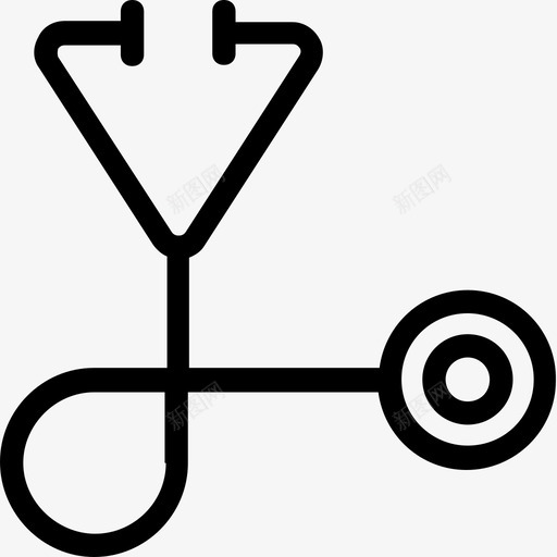 听诊器医生工具医院图标svg_新图网 https://ixintu.com 医生工具 医疗 医疗线路图标 医院 听诊器 电话内窥镜