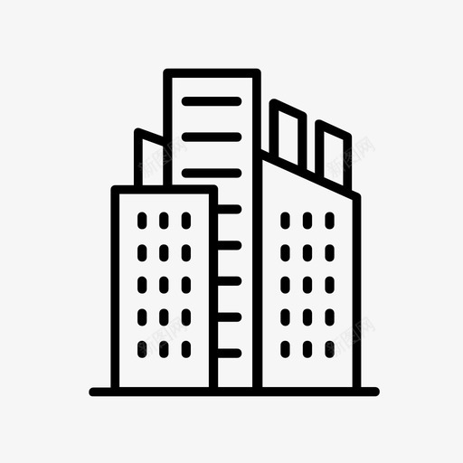 建筑物城市办公室图标svg_新图网 https://ixintu.com 办公室 城市 塔 建筑物 镇