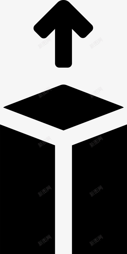 方框六面体提升图标svg_新图网 https://ixintu.com 六面体 动词和箭头填充 取出 提升 方框 显示 移动
