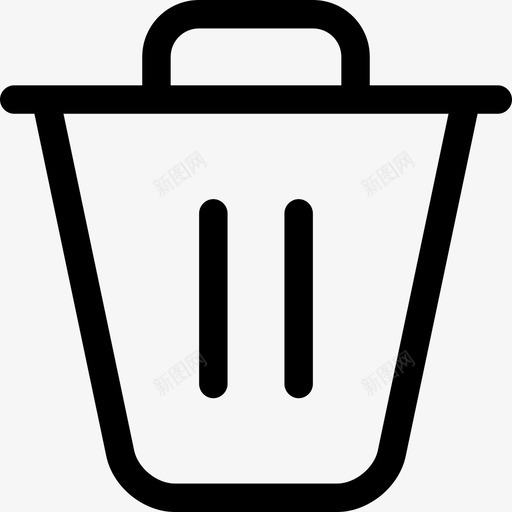 删除垃圾箱移除图标svg_新图网 https://ixintu.com 删除 垃圾桶 垃圾箱 移除 网络和移动应用程序图标