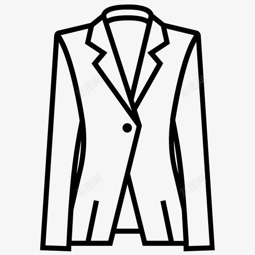 采购产品西装衣服外套图标svg_新图网 https://ixintu.com 外套 大衣 女式 衣服 采购产品西装 风衣 风衣系列