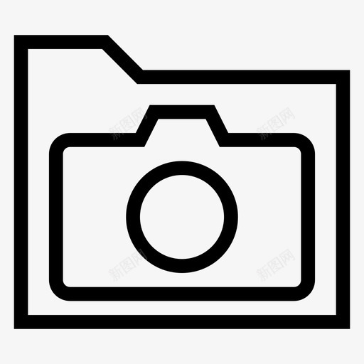 照相机目录文件盒图标svg_新图网 https://ixintu.com 公文包 夹套 文件和文件夹行图标 文件夹 文件盒 照相机 目录